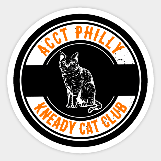 ACCT Philly Kneady Cat Club Sticker by ACCTPHILLY